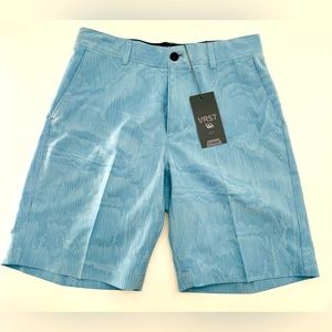 VRST Golf Shorts Size 30W Desert Lines Blue Slate NEW Stretch Men’s Chino Dry
